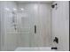Modern bathroom featuring sleek glass shower doors and stylish fixtures at 670 Island Way # 500, Clearwater Beach, FL 33767