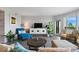 Bright living area featuring comfortable seating, large windows, and stylish decor at 670 Island Way # 500, Clearwater Beach, FL 33767