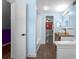 Bathroom features a shower, vanity, and neutral color scheme for a clean, calming space at 705 Whiteway Dr, Brooksville, FL 34601