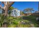 Backyard shed to store lawn care items and provides additional storage capacity at 705 Whiteway Dr, Brooksville, FL 34601