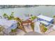 Aerial view of homes on a waterfront lot with a view of the water at 16134 4Th E St, Redington Beach, FL 33708