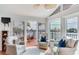 Bright living room featuring waterfront views and comfortable seating at 16134 4Th E St, Redington Beach, FL 33708