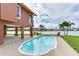 Beautiful pool with view of waterfront and serene outdoor relaxation at 16134 4Th E St, Redington Beach, FL 33708