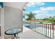 Relaxing balcony with a view of the community ball fields at 343 Rex Pl # F, Madeira Beach, FL 33708