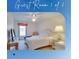 Cozy guest bedroom featuring a bed, TV, and a side table at 4553 31St E Ct, Bradenton, FL 34203