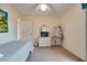 Bright bedroom features neutral walls, carpeted floors, and charming decorative elements at 4553 31St E Ct, Bradenton, FL 34203