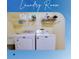 Convenient laundry room featuring a washer, dryer, and ample storage space for all your laundry needs at 4553 31St E Ct, Bradenton, FL 34203