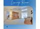 Comfortable living room with built-in shelving, fan and sliding glass doors at 4553 31St E Ct, Bradenton, FL 34203