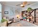 Comfortable office with built-in bookcase and natural lighting at 214 Bon Vie Pl, Valrico, FL 33594