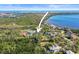 This aerial shot highlights the home's proximity to waterways, beaches and city at 9050 San Martin Ne Blvd, St Petersburg, FL 33702