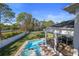 A beautiful pool and spa are the centerpieces of this home's outdoor living space at 9050 San Martin Ne Blvd, St Petersburg, FL 33702