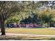 Community playground with swings, slides, and climbing structures, surrounded by trees and open green spaces at 10019 N Hyaleah, Tampa, FL 33617