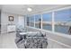 Cozy sitting area features waterfront views and comfortable armchairs at 6025 Shore S Blvd # 311, Gulfport, FL 33707