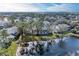 Aerial view of the property backing onto the lake, showing the serene environment and peaceful setting at 6303 Green Oak Cir, Bradenton, FL 34203