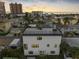 Aerial view of rooftop terrace, showcasing proximity to beach and downtown at 18077 3Rd St, Redington Shores, FL 33708