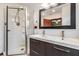 Updated bathroom with double vanity, walk-in shower, and modern fixtures at 5927 3Rd N Ave, St Petersburg, FL 33710