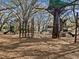 View of a community playground with climbing structures, slides, and a wood chip base at 1581 Amberlea S Dr, Dunedin, FL 34698
