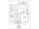 Detailed floor plan showcasing layout including a three car garage, covered lanai, and area measurements at 2402 Cumberland Cliff Dr, Ruskin, FL 33570