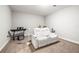 Cozy home theater featuring a plush white sofa at 10920 Flint Estates Dr, Thonotosassa, FL 33592