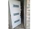 Contemporary front door design offers a modern look and improved security at 16108 5Th E St, Redington Beach, FL 33708