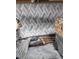 Herringbone backsplash behind a kitchen countertop with a variety of tools sitting in front of it at 16108 5Th E St, Redington Beach, FL 33708