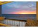 Enjoy sunset views from the balcony with ample seating on the clear horizon at 19450 Gulf Blvd # 401, Indian Shores, FL 33785