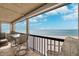 Enjoy Gulf views from the balcony with comfortable seating at 19450 Gulf Blvd # 401, Indian Shores, FL 33785