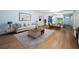 Comfortable living area with stylish decor, a cozy sofa, and easy access to the kitchen at 2258 World Parkway W Blvd # 8, Clearwater, FL 33763