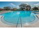 A beautiful, large pool with clear water, surrounded by ample seating for relaxation at 2258 World Parkway W Blvd # 8, Clearwater, FL 33763