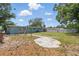 Expansive backyard with mature trees and space for outdoor activities or entertaining at 1415 Ridge Ave, Clearwater, FL 33755