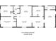 Detailed floor plan illustrating the layout and dimensions of the home's rooms at 1415 Ridge Ave, Clearwater, FL 33755