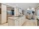 A gourmet kitchen boasts stainless steel appliances, granite countertops, and a large island at 16403 Zurraquin De Avila, Tampa, FL 33613