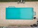 Aerial shot of rectangular pool and brick surround at 16403 Zurraquin De Avila, Tampa, FL 33613