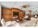 Cozy living room featuring custom built-in cabinets and an abundance of natural light at 5166 39Th S St, St Petersburg, FL 33711