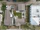 Aerial view of the property showcasing the home and surrounding fenced backyard at 3030 5Th N Ave, St Petersburg, FL 33713