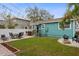 Large and beautifully landscaped backyard that is perfect for entertaining at 3030 5Th N Ave, St Petersburg, FL 33713