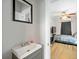 Bathroom vanity with single sink at 3030 5Th N Ave, St Petersburg, FL 33713