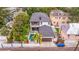 Aerial view of home featuring pool, garage, and charming backyard space at 310 8Th N Ave, St Petersburg, FL 33701