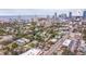 Aerial view highlighting the property's location in a vibrant neighborhood with city skyline views at 310 8Th N Ave, St Petersburg, FL 33701
