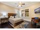 Comfortable bedroom features hardwood floors, ceiling fan, and neutral paint color at 310 8Th N Ave, St Petersburg, FL 33701