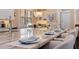 Dining area featuring a large countertop, bar stool seating, and decorative place settings at 310 8Th N Ave, St Petersburg, FL 33701