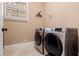 Spacious laundry room featuring new stainless-steel washer and dryer under a window at 310 8Th N Ave, St Petersburg, FL 33701