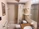 Full bathroom with shower and vanity at 4352 Tahitian Gardens Cir # E, Holiday, FL 34691