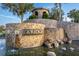 Stone community entrance at The Ridge at Wiregrass Ranch with beautiful water feature at 30715 Tumbleberry St, Wesley Chapel, FL 33543