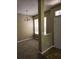 The dining room area has a chandelier, carpeted floors and lots of natural light at 6769 Breezy Palm Dr, Riverview, FL 33578
