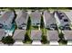 Aerial view showcasing the neighborhood's layout, green spaces, and convenient access to community amenities at 11125 Winthrop Lake Dr, Riverview, FL 33578