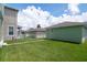 Lush backyard featuring a well-manicured lawn and a privacy fence, perfect for outdoor enjoyment at 11125 Winthrop Lake Dr, Riverview, FL 33578