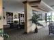 Lobby featuring a library with a fireplace and comfortable seating at 2333 Feather Sound Dr # B301, Clearwater, FL 33762