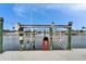 An up-close side view of the boat lift at 861 Symphony Isles Blvd, Apollo Beach, FL 33572