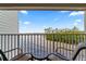 Balcony view overlooking the water from chairs on balcony at 2506 N Rocky Point Dr # 272, Tampa, FL 33607